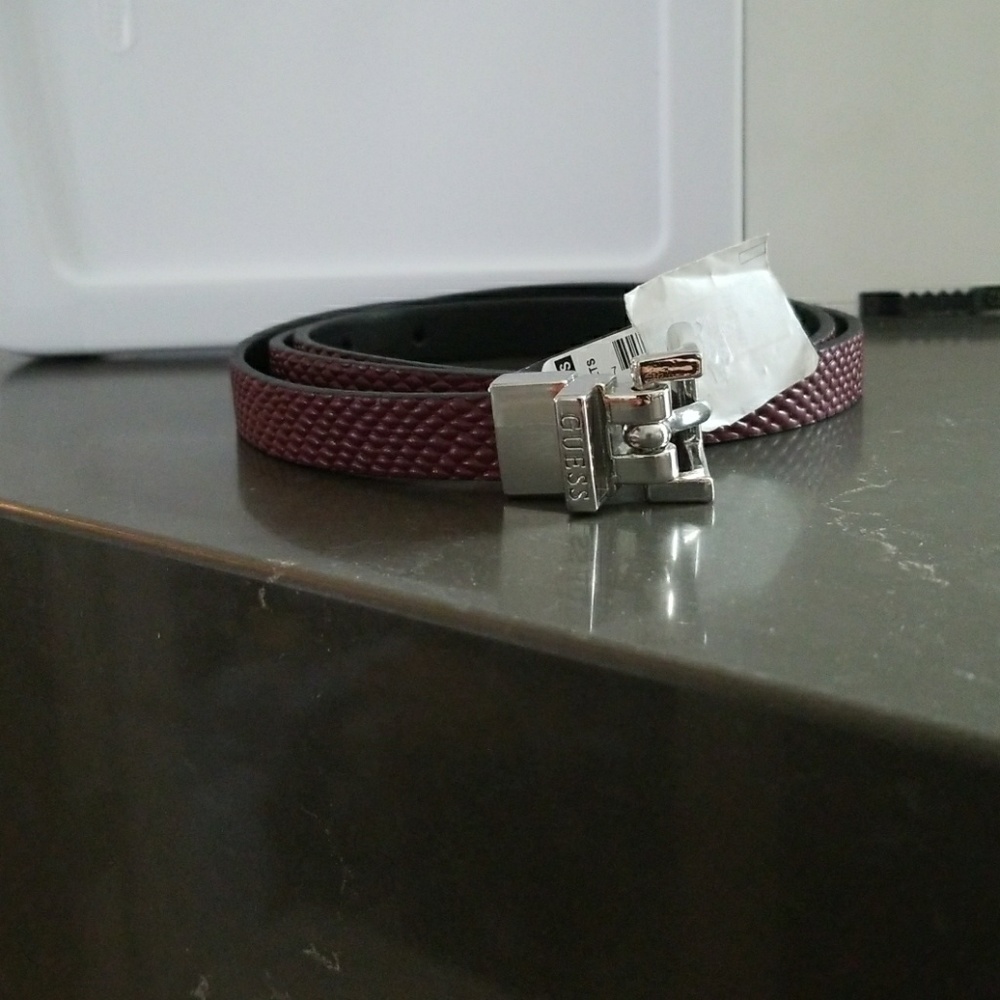 Maroon Guess belt
